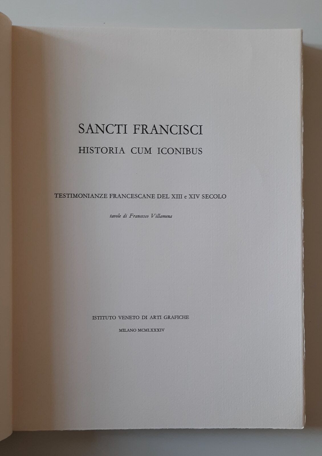 SANCTI FRANCISCI HISTORIA CUM ICONIBUS TAV. DI F. VILLAMENA IST. …