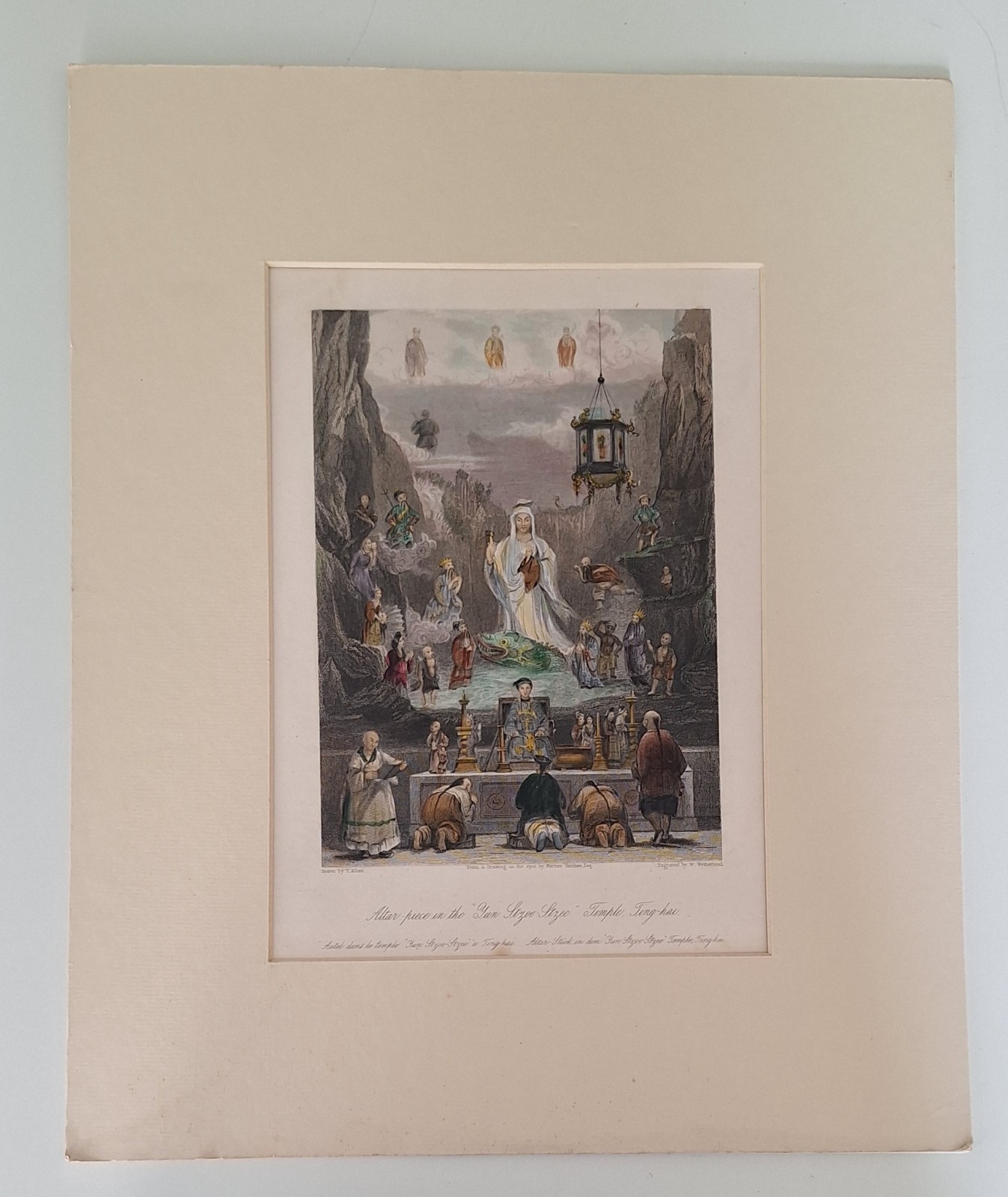 T. ALLOM ALTAR PIECE IN YUN STZOO STZEE TEMPLE PRINT …
