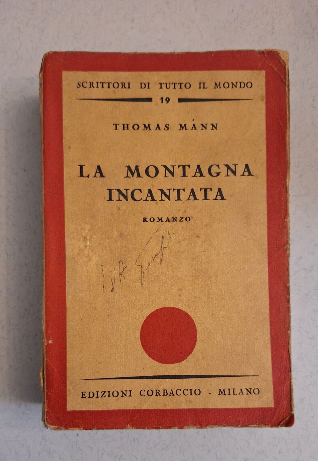 THOMAS MANN LA MONTAGNA INCANTATA CORBACCIO 1937 1° ED.