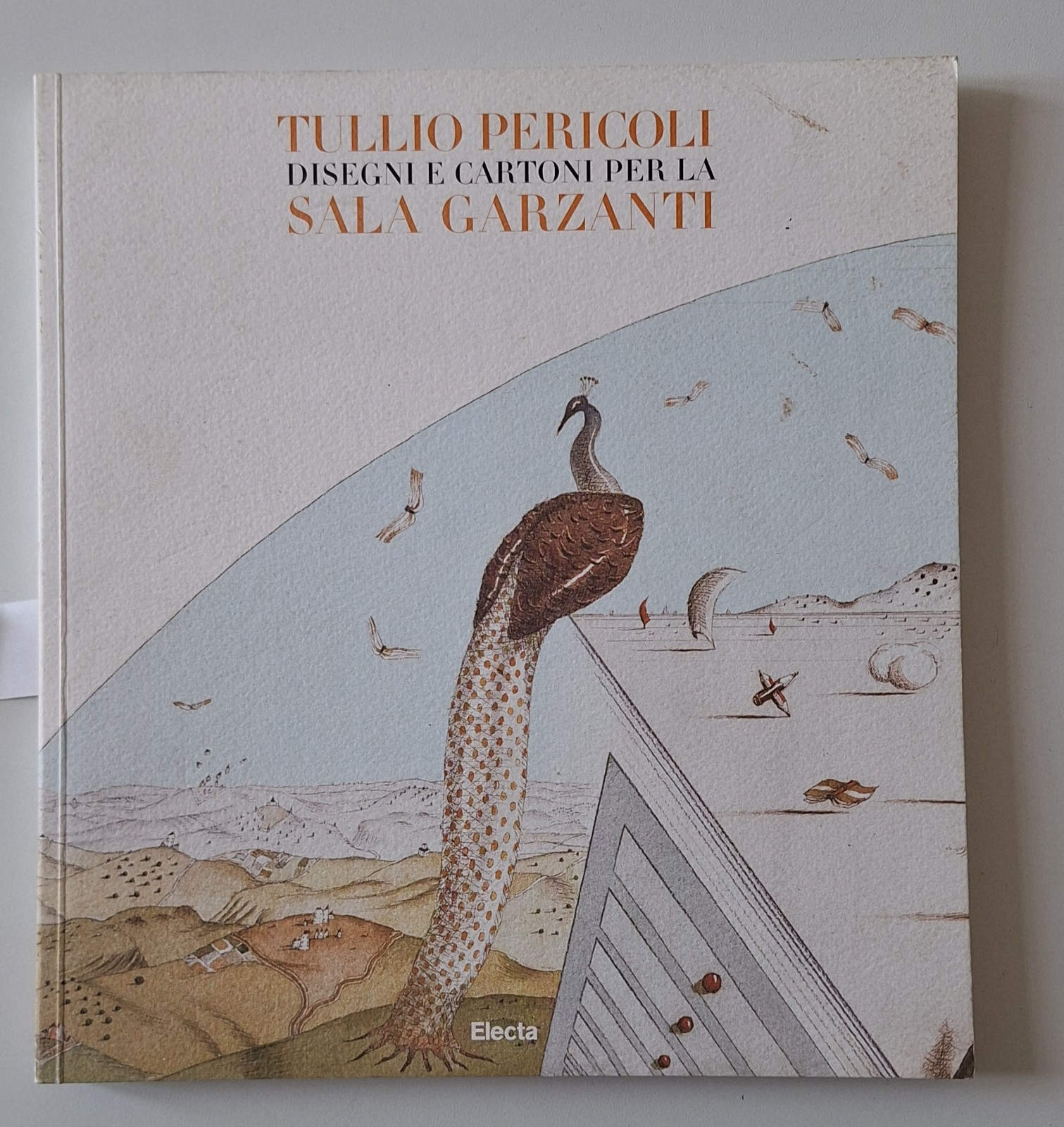TULLIO PERICOLI DISEGNI CARTONATI SALA GARZANTI ELECTA 2000 DISEGNO ORIGINALE