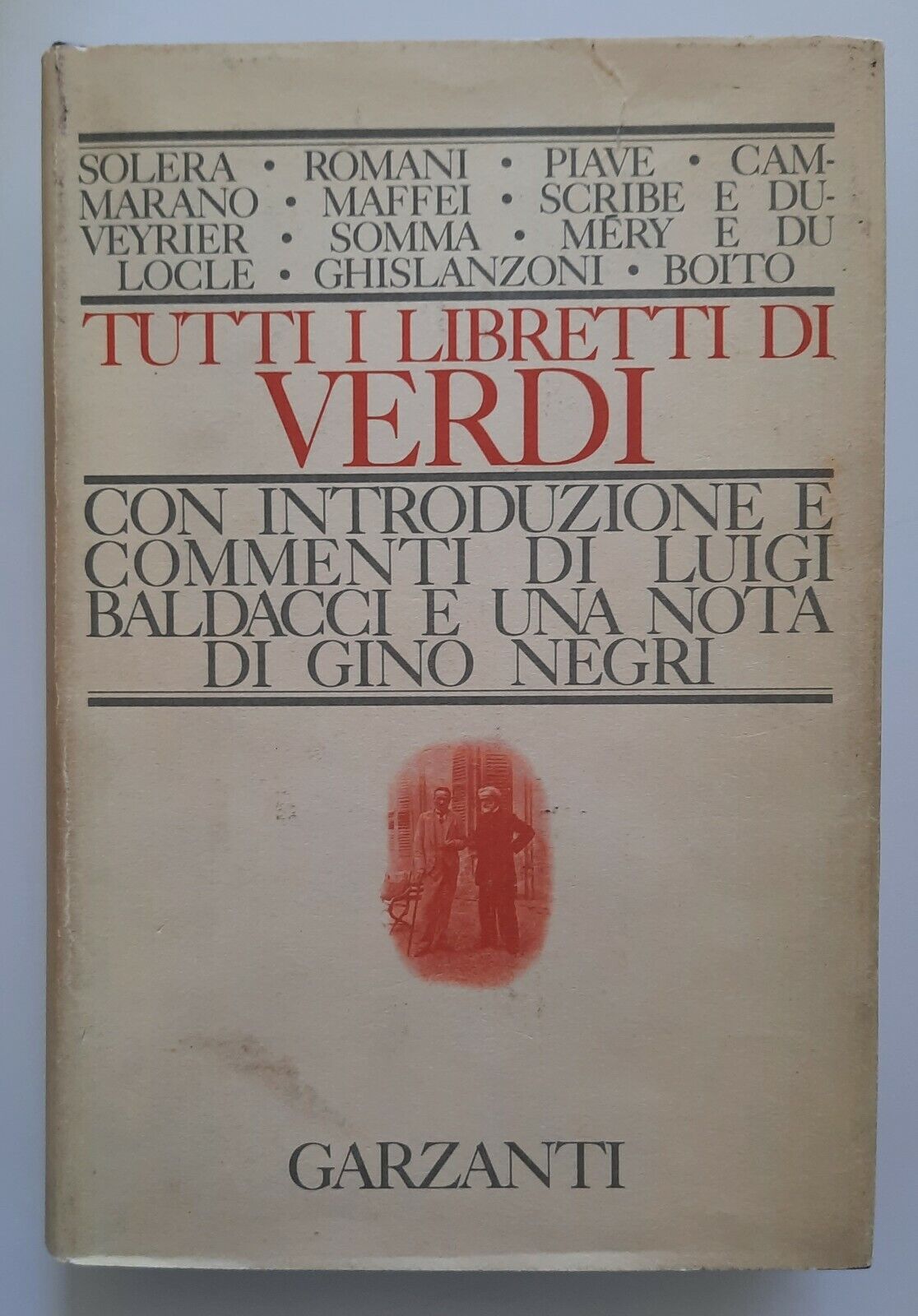 TUTTI I LIBRETTI DI VERDI INT. LUIGI BALDACCI GARZANTI 1975 …