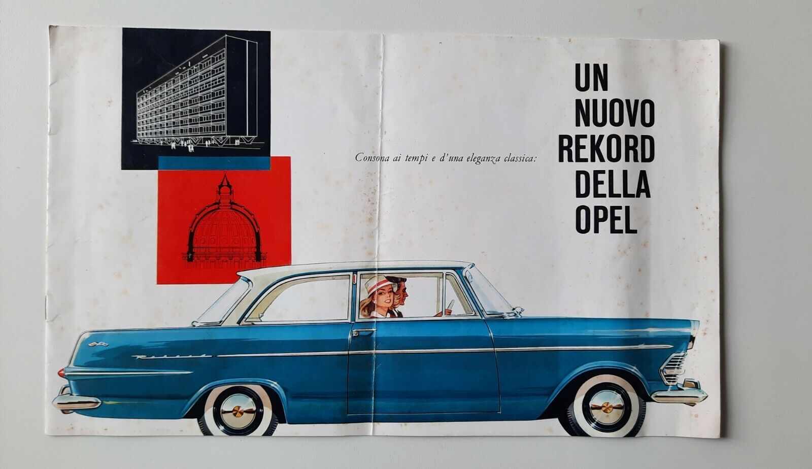 UN NUOVO REKORD DELLA OPEL BROCHURE PROMOZIONALE ORIGINALE