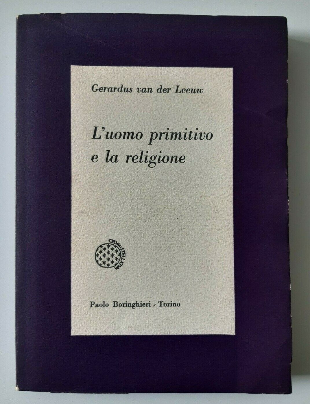 VAN DER LEEUW L'UOMO PRIMITIVO E LA RELIGIONE EINAUDI 1961 …