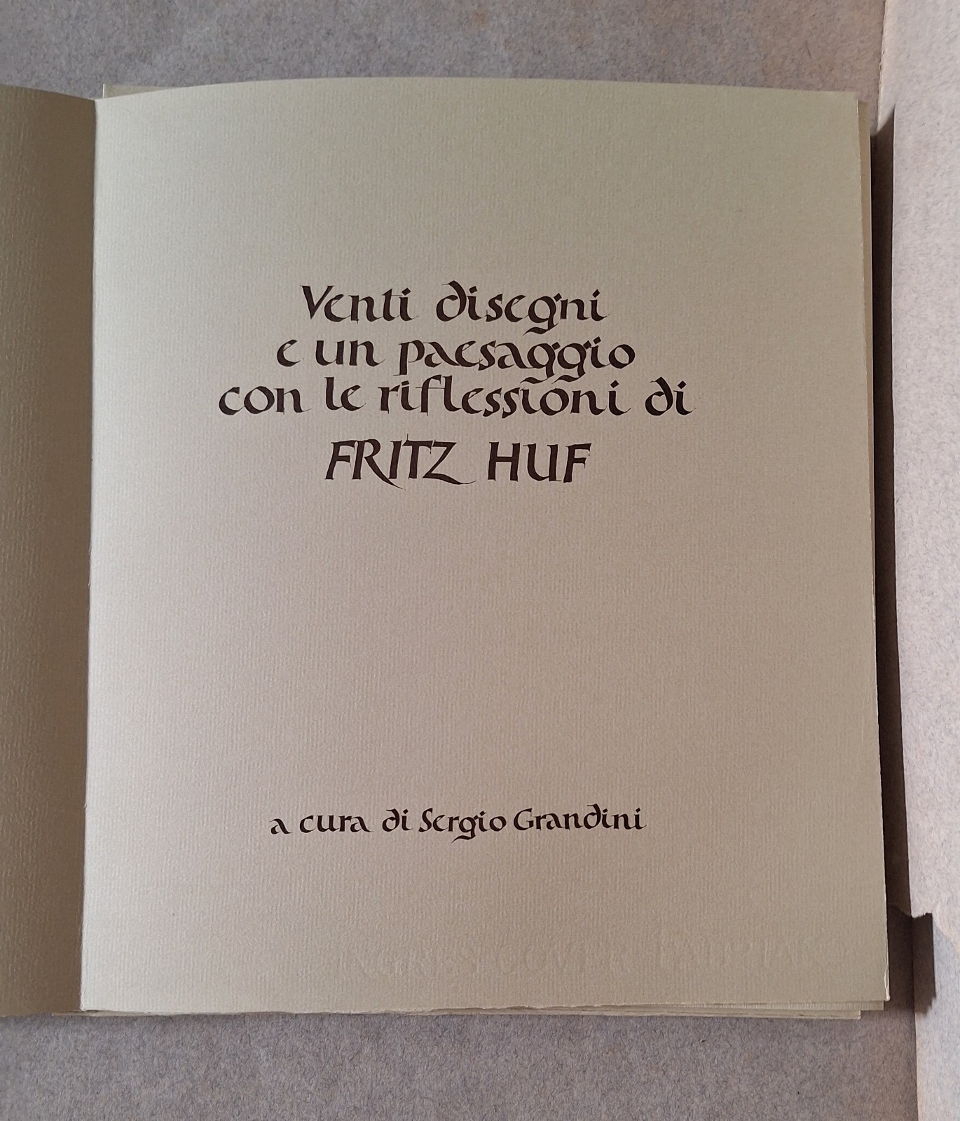 VENTI DISEGNI E UN PAESAGGIO DI FRITZ HUF ED. GIULIO …