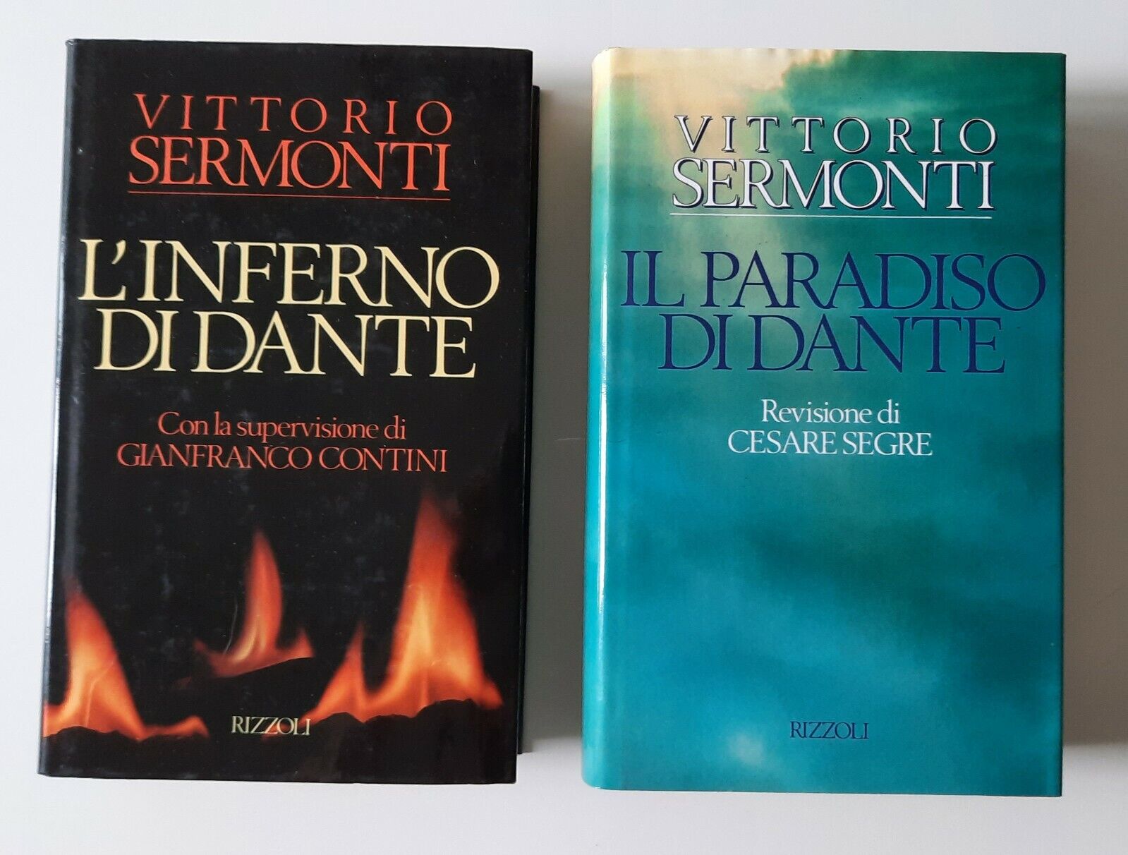 VITTORIO SERMONTI L'INFERNO DI DANTE IL PARADISO DI DANTE RIZZOLI …