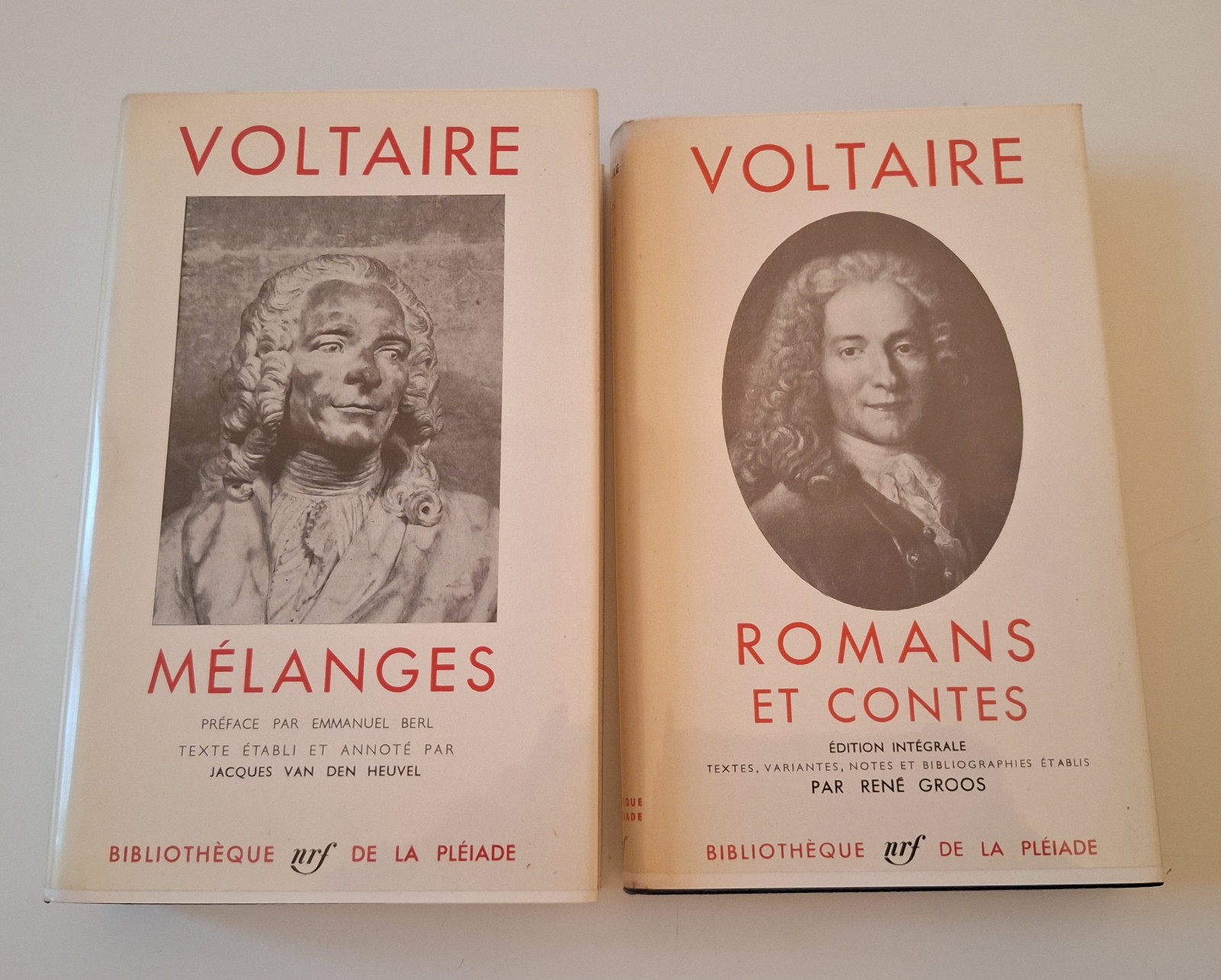 VOLTAIRE MELANGES - ROMANS ET CONTES BIBLIOTHEQUE PLEIADE 1961