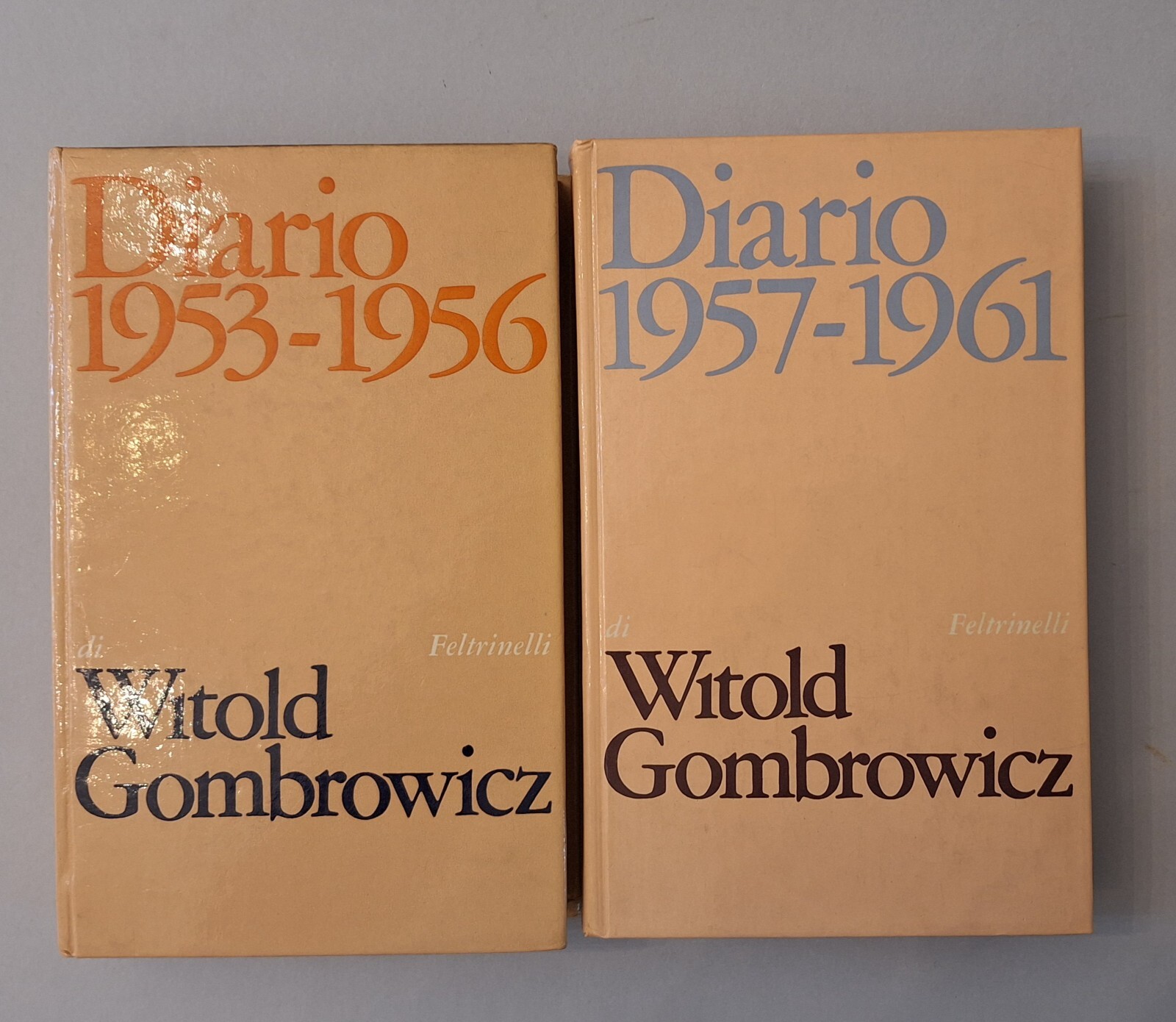 WITOLD GOMBROWICZ DIARIO 1953-1956 1957-1961 FELTRINELLI 2 VOL.