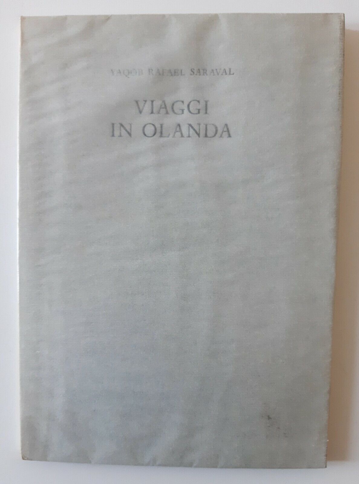 YAQOB RAFAEL SARAVAL VIAGGI IN OLANDA STAMPERIA VALDONEGA MARDERSTEIG 1988