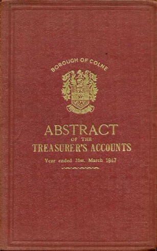 Borough of Colne : Abstract of the Treasurer's Accounts : …