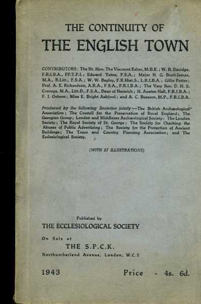 The Continuity of the English Town