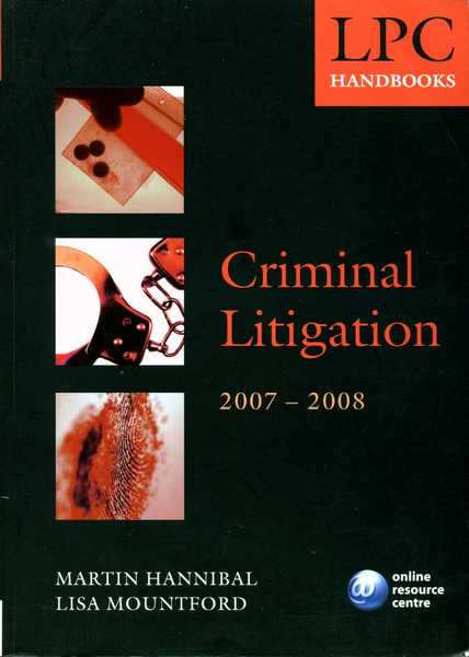 Criminal Litigation Handbook 2007-2008