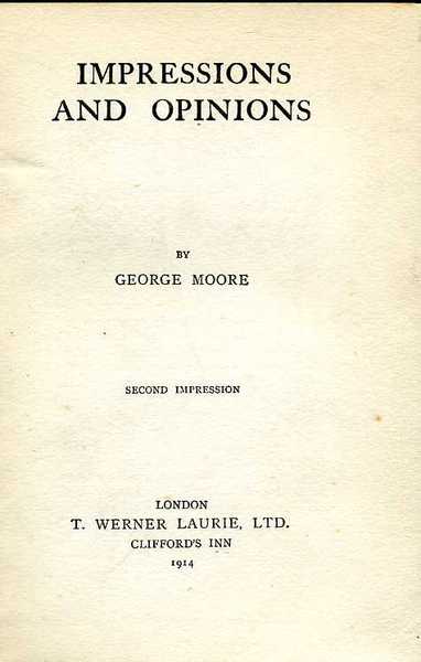 Impressions and Opinions