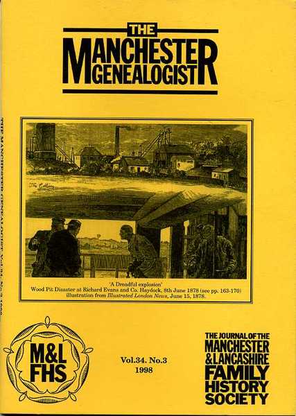 The Manchester Genealogist Vol 34 No 3