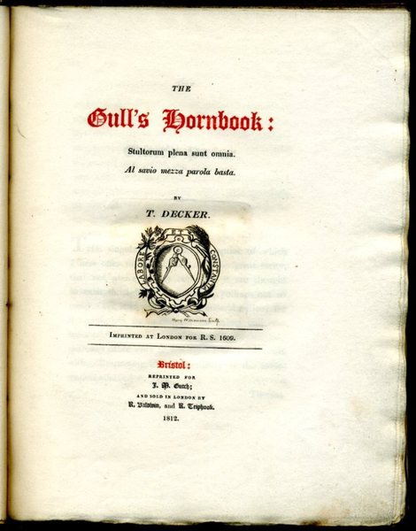 The Gull's Hornbook