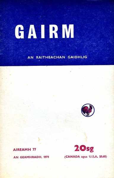 Gairm : An Raitheachan Gaidhlig : Winter 1971 - No …