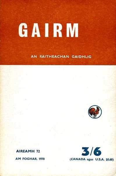 Gairm : An Raitheachan Gaidhlig : Autumn 1970 - No …
