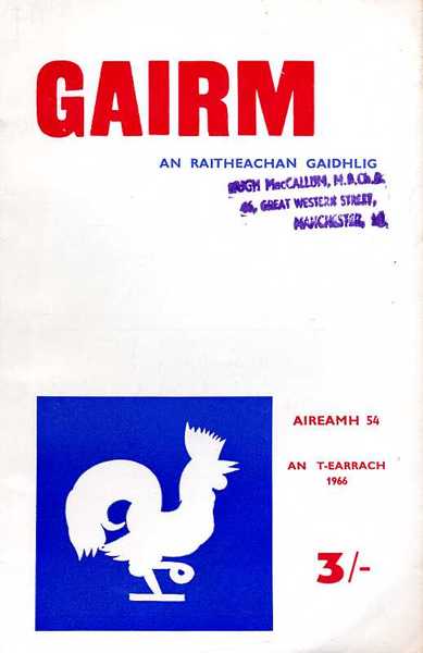 Gairm : An Raitheachan Gaidhlig : Spring 1966 - No …