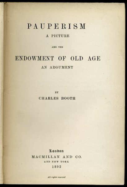 Pauperism - a Picture and The Endowment of Old Age …