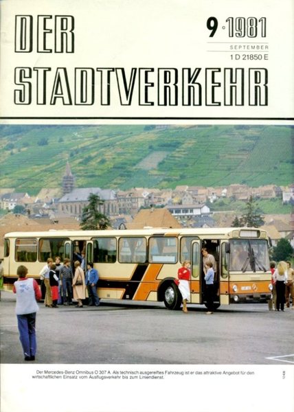 Der Stadtverkehr : September 1981 No 9