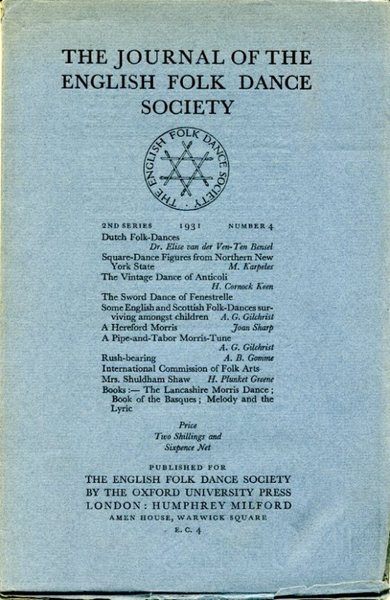 The Journal of the English Folk Dance Society : Second …
