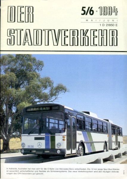 Der Stadtverkehr : Mai/Juni 1984 No 5/6