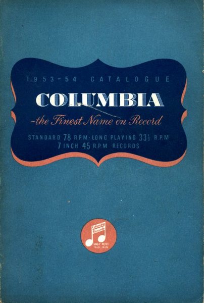 Columbia 1953-54 Records Catalogue