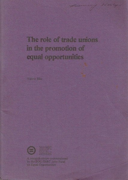 The Role of Trade Unions in the Promotion of Equal …