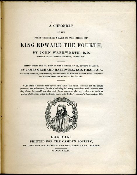 A Chronicle of the First Thirteen Years of the Reign …