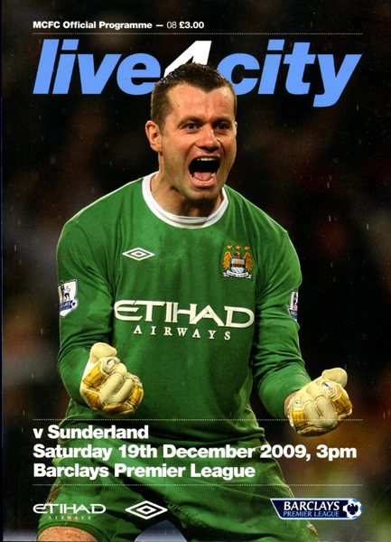 MCFC Official Programme : v Sunderland - Saturday 19 December …