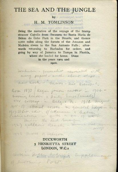 The Sea and the Jungle