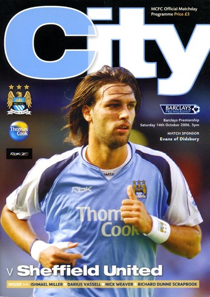 Manchester City v Sheffield United : October 14th 2006 : …