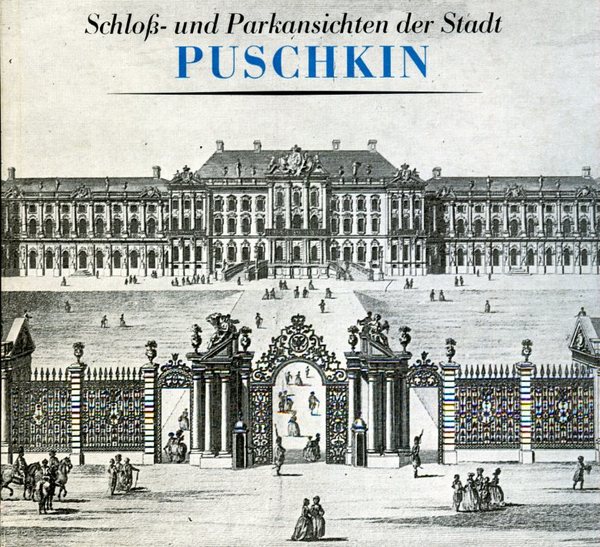 Schloss- und Parkansichten der Stadt Puschkin