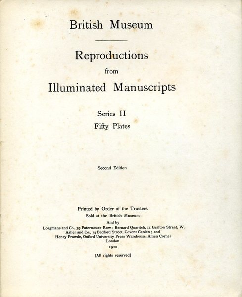 Reproductions from Illustrated Manuscripts : Series II