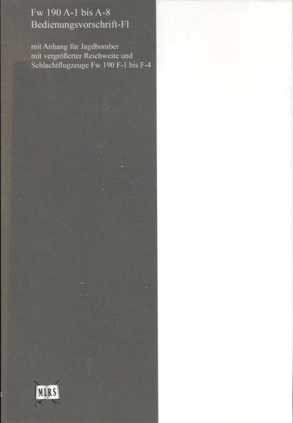 Fw 190 A-1 Bis A-8 (Bedienungsvorschrift-FI)