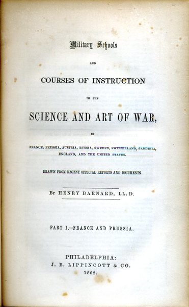 Military Schools and Courses of Instruction in the Science and …