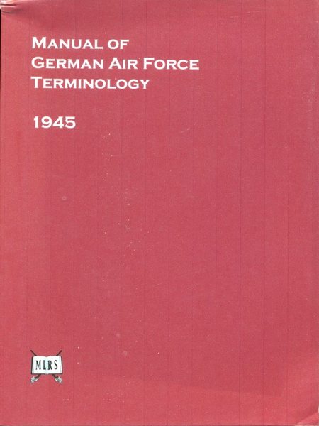 Manual of German Air Force Terminology