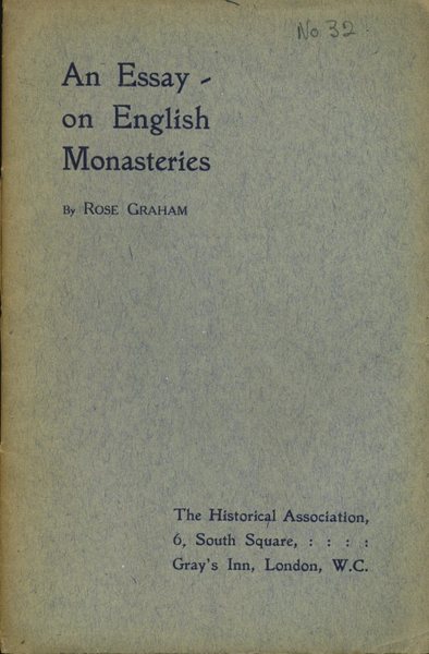 An Essay on English Monsteries