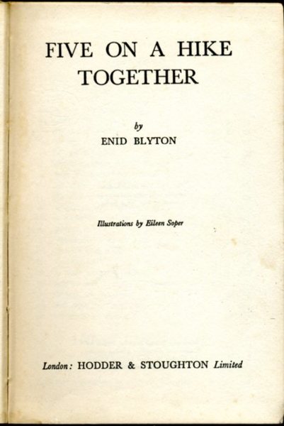 Five on a Hike Together