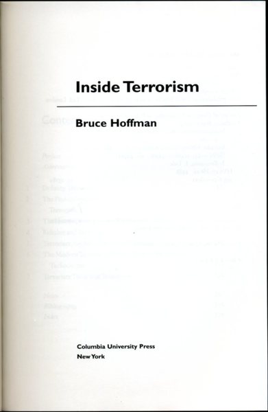 Inside Terrorism