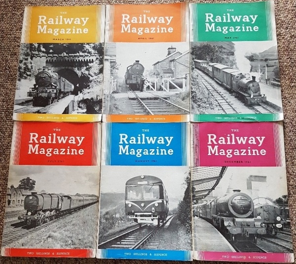 Railway Magazine 1961 (6 issues)