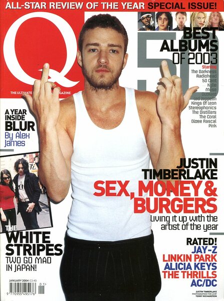 Q Music Magazine : January 2004 : Justin Timberlake Front …
