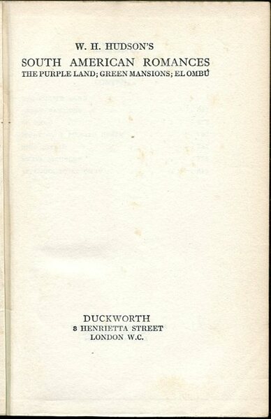 South American Romances