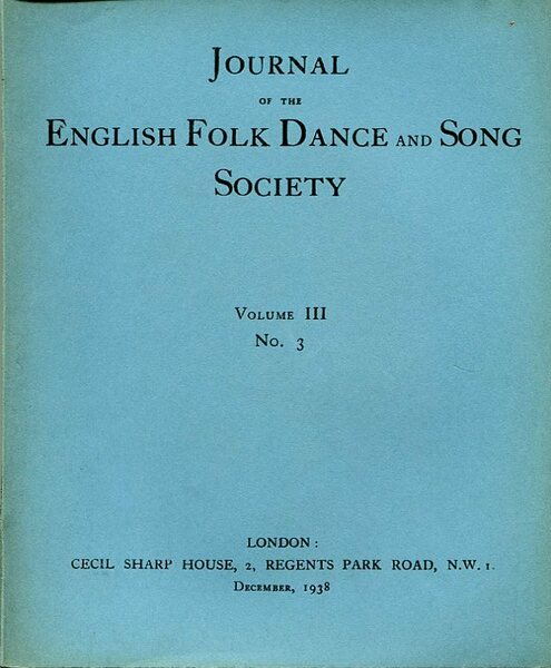 Journal of the English Folk Dance and Song Society Volume …