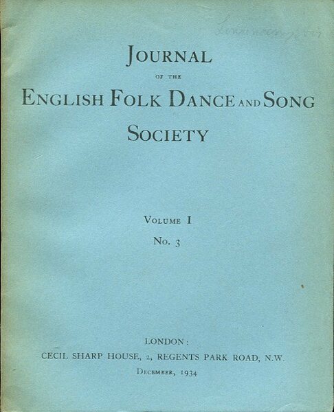 Journal of the English Folk Dance and Song Society Volume …