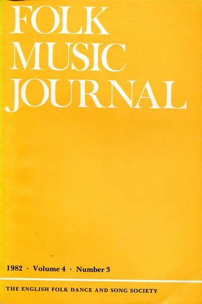 Folk Music Journal : Volume 4 Number 3 - 1982
