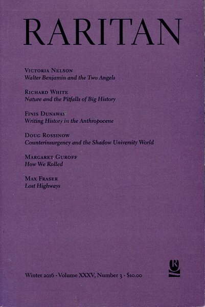 Raritan : A Quaterly Review : Winter 2016 - Vol …