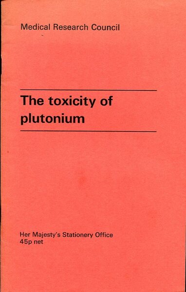 The Toxicity of Plutonium
