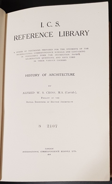 I. C. S. Reference Library : History of Architecture - …