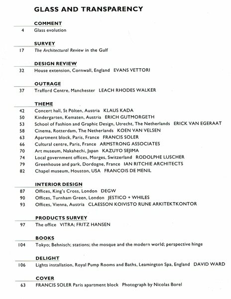 The Architectural Review No. 1215 January 1998