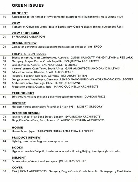 The Architectural Review No. 1235 January 2000